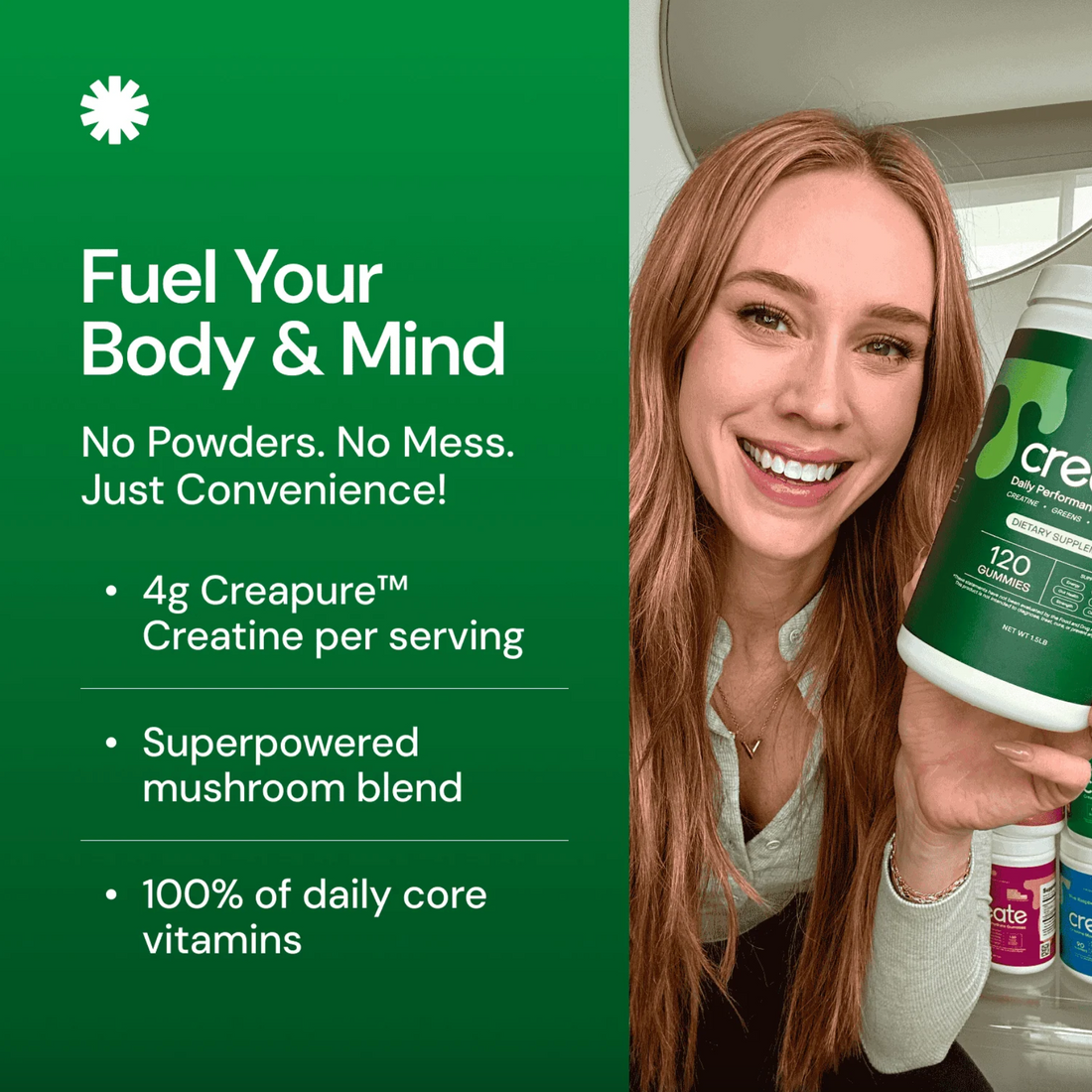 Creatine & Mushroom Nootropic Gummies